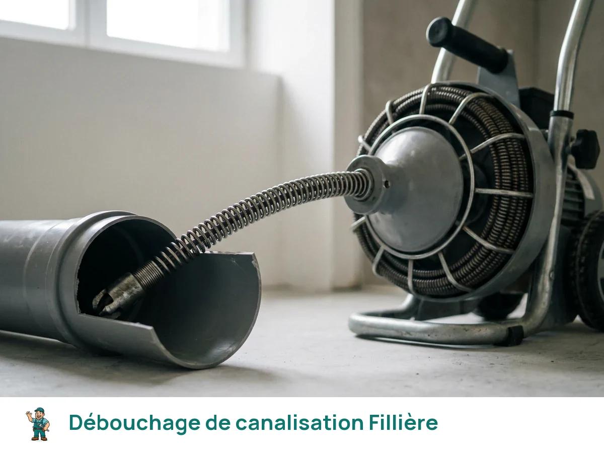 Débouchage de canalisation à Fillière