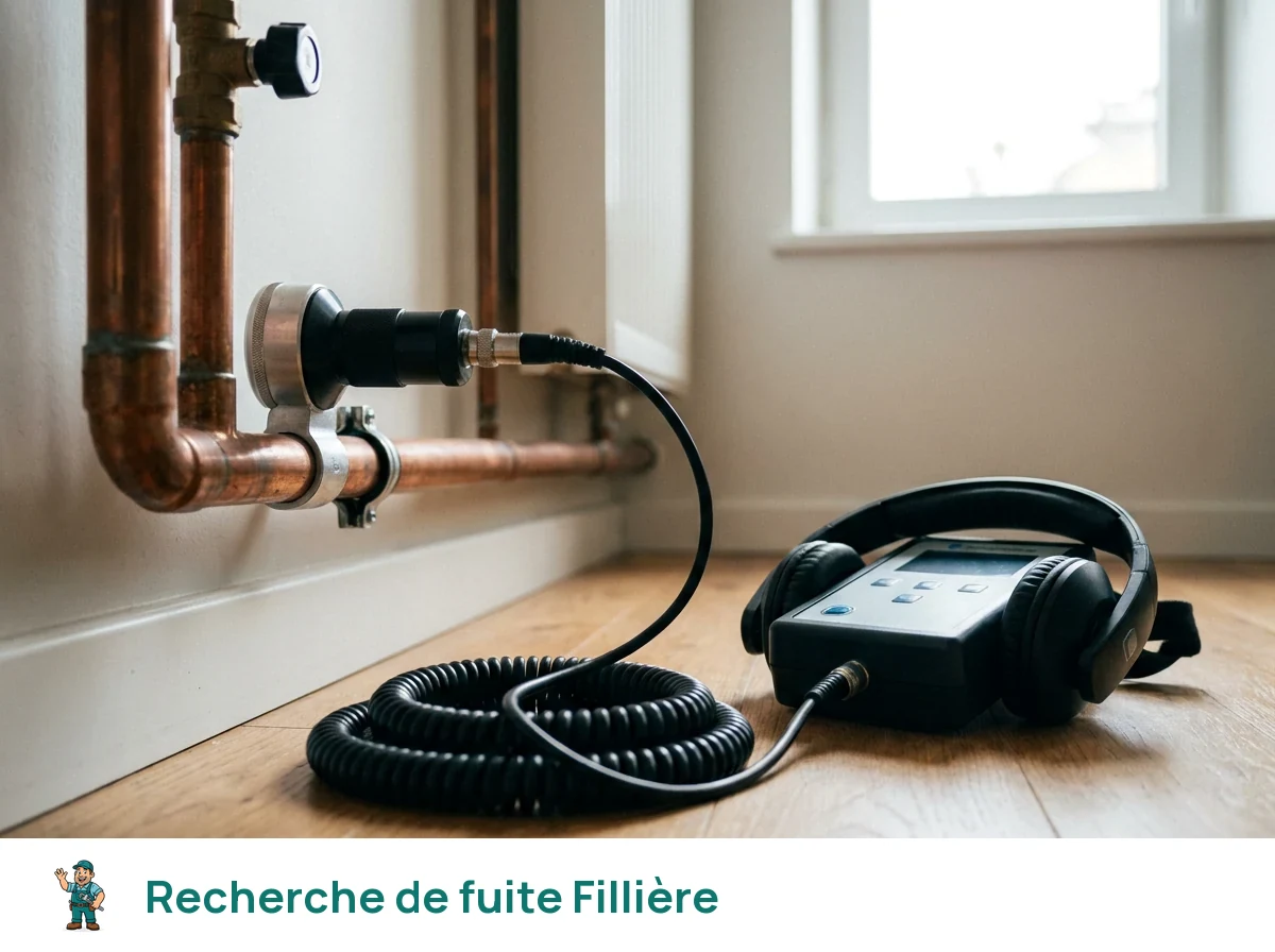 Recherche de fuite à Fillière