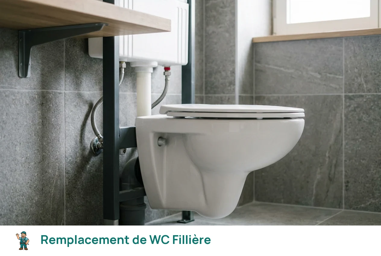 Remplacement de WC à Fillière