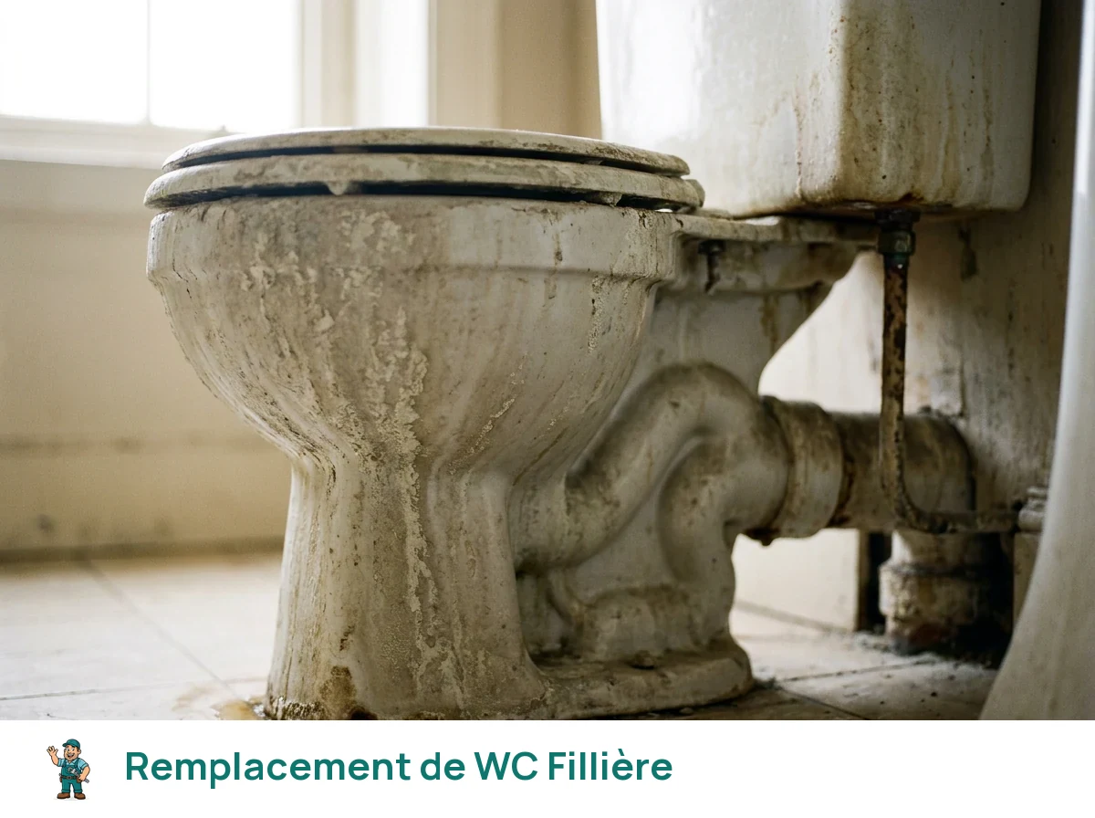 Remplacement de WC à Fillière