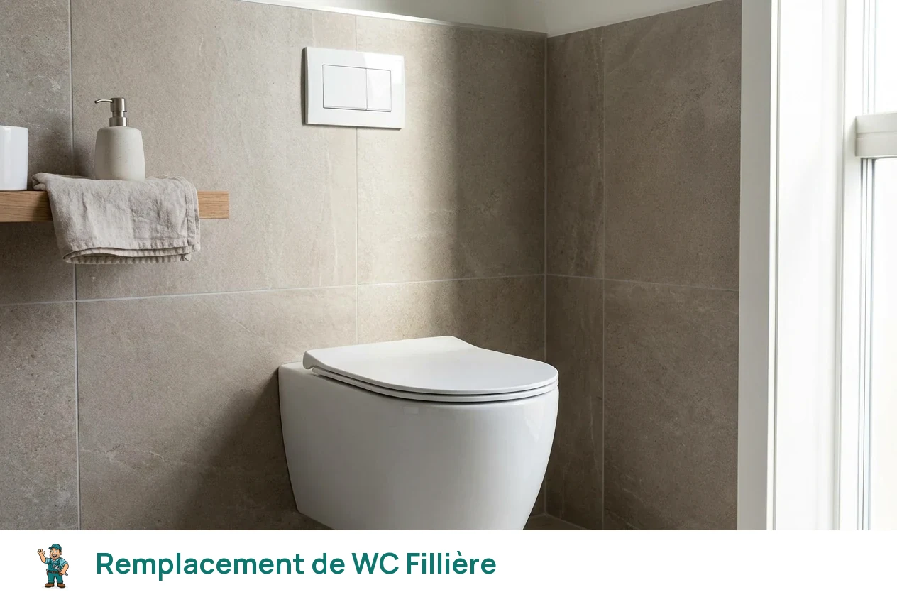 Remplacement de WC à Fillière