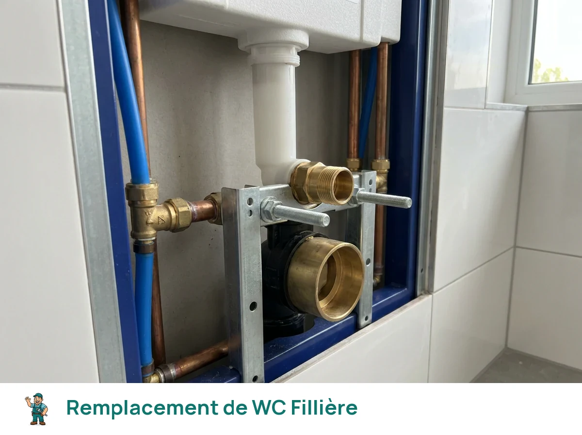 Remplacement de WC à Fillière