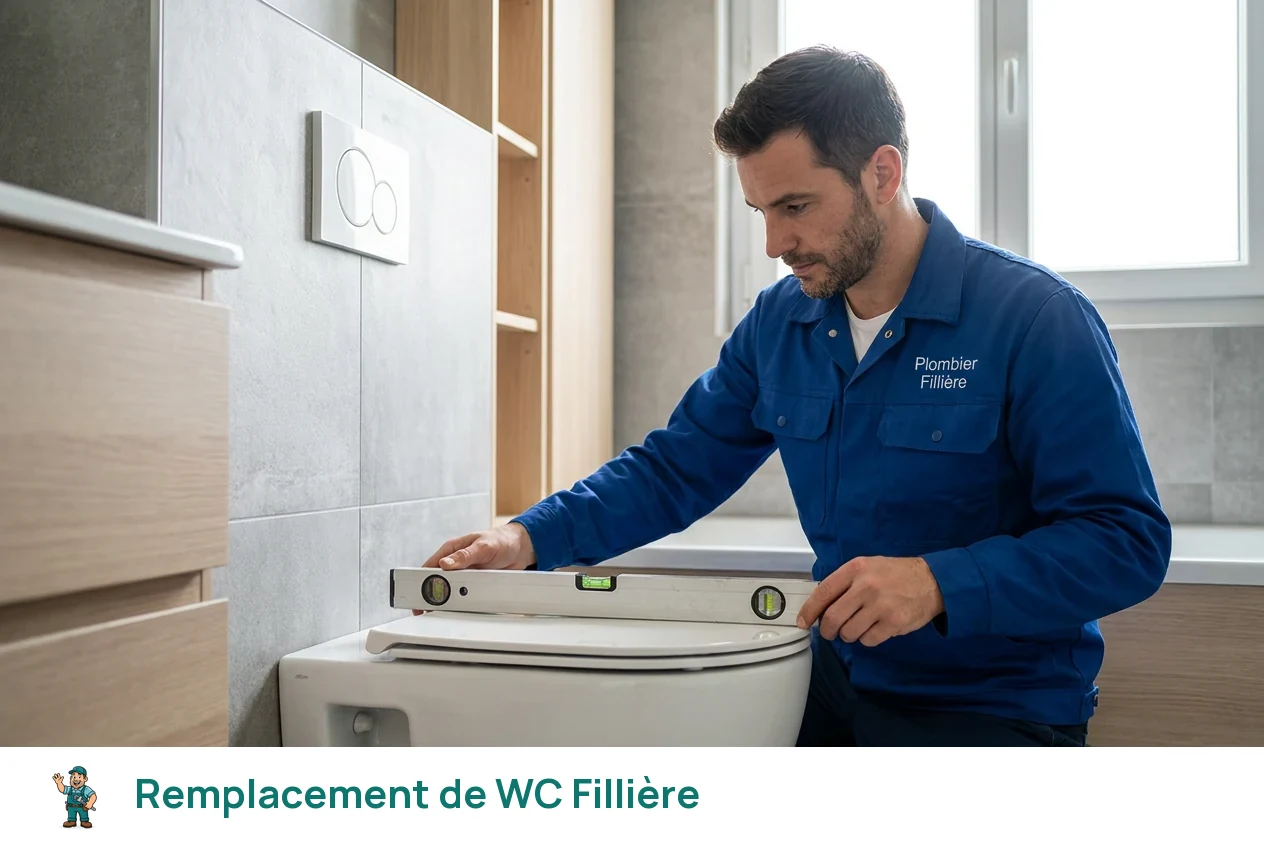 Remplacement de WC à Fillière